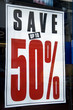 Save 50 per cent