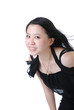 Smiling chinese woman - closeup portrait