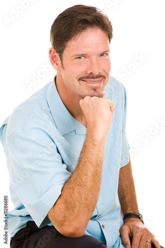 Photo: Handsome Man with Roguish Grin Handsome Man with Roguish Grin