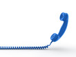 Retro telephone receiver. 3D generated image Retro telephone receiver. 3D generated image