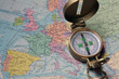 Compass On Map