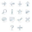 Icônes Web (argent)
