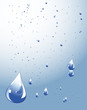 gouttes d'eau tombant du ciel