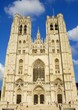 Facade of Saint Michel Cathedral, Brussels, Belgium Facade of Saint Michel Cathedral, Brussels, Belgium