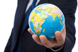 Businessman with globe Businessman with globe