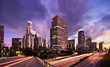 Foto: Los Angeles during rush hour at sunset Los Angeles during rush hour at sunset