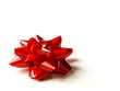 red gift bow