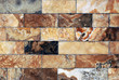 Wall of marble brick-1