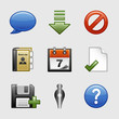Stylized web icons, set 02