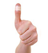 bandaged thumb bandaged thumb