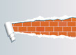 ripped brickwall