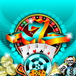 gambling illustration with casino elements gambling illustration with casino elements