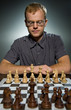 Thoughtful chess master