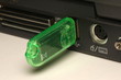 Clé USB connectée à un ordinateur portable