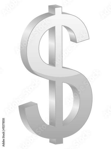 dollar symbol vector. Grey dollar symbol