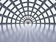 View from inside of dome with multiples windows View from inside of dome with multiples windows