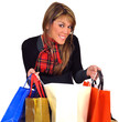 Shopping ragazza felice