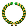 Illustration: Gold type wreath Gold type wreath