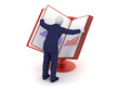 3d human reviewing the prospectus