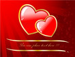 Valentine's day or wedding card with empty space for text. Valentine's day or wedding card with empty space for text.