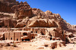ancient rock city Petra in Jordan / world wonder ancient rock city Petra in Jordan / world wonder