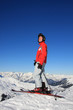Foto: Skifahrer am Gipfel Skifahrer am Gipfel