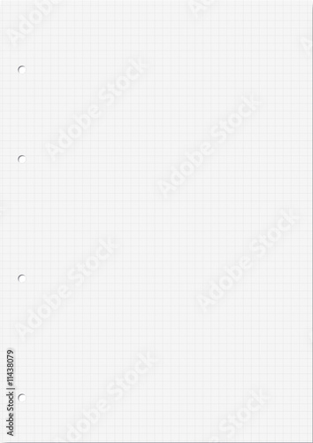 Blatt Papier kariert DIN A4 Blatt Papier kariert DIN A4