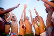 friends at the beach