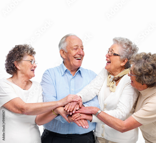 Foto: Unity - Old people team working together Unity - Old people team working together
