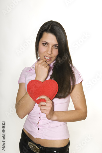 Photo: girl with heart girl with heart