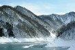 ダム湖の冬 ダム湖の冬