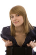 Sitting young adult girl Sitting young adult girl