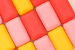 Colourfull soap bars arrranged at the background Colourfull soap bars arrranged at the background