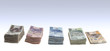 Stacks of polish zlotys