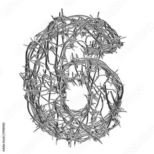 barbed wire font. Barbed wire font 6