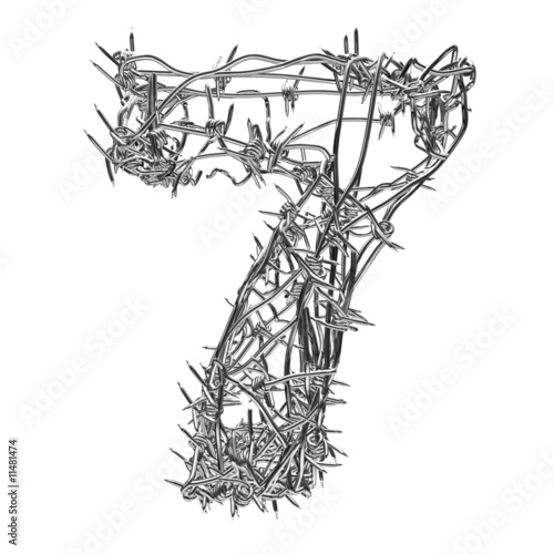 barbed wire font. Barbed wire font 7