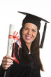 Young woman graduated with a Diploma