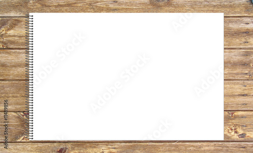 Illustration: Cuaderno de Dibujo y Pintura sobre tablero de madera Cuaderno de Dibujo y Pintura sobre tablero de madera