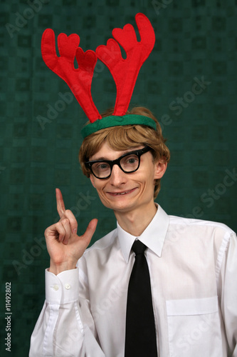 Photo : Cute Christmas nerd Cute Christmas nerd