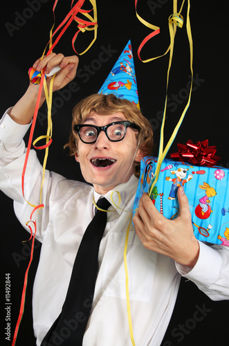Photo: Nerdy party boy Nerdy party boy