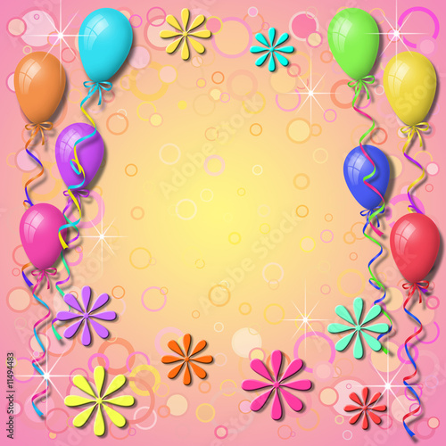 birthday balloons background. Balloon Background