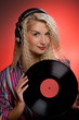 Beautiful female DJ