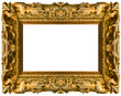 The old gold wooden frame