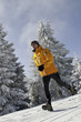 Laufen an einem kalten Wintertag Laufen an einem kalten Wintertag