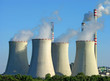 detail of four cooling towers detail of four cooling towers