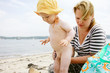 Familie am Strand