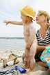 Familie am Strand