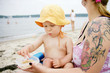 Familie am Strand