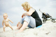 Familie am Strand