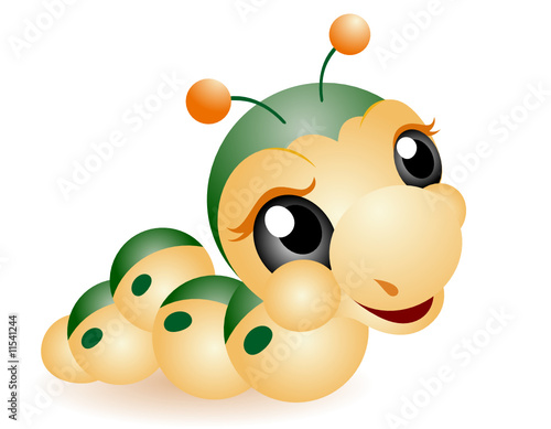 cute caterpillar cartoon. Caterpillar